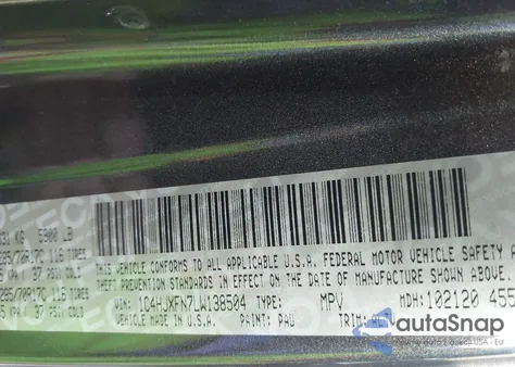 2020 Jeep Wrangler Unlimited Rubicon 4X4 z USA, uszkodzony, nr VIN 1C4HJXFN7LW138504